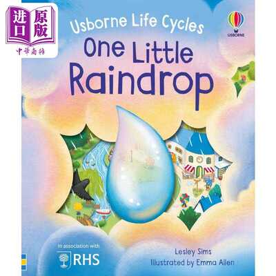 进口原版 *尤斯伯恩生命周期 小水滴 Life Cycles One Little Raindrop 英文原版 儿童纸板书 自然科学图画书 科普   Usborne Publ