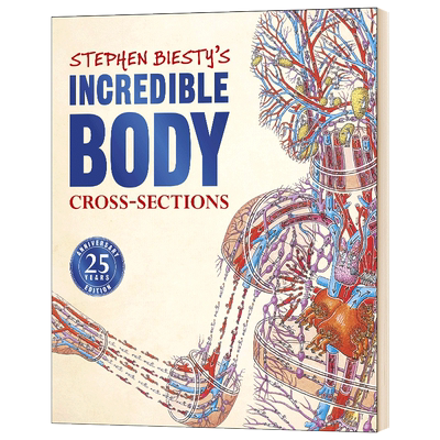 进口原版 不可思议的大剖面 人体的秘密 Stephen Biesty's Incredible Body Cross sections 英文原版 25周年版 DK科普百科英文