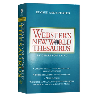 进口原版 韦氏新世界英语同义词词典 英文原版 Webster's New World Thesaurus美语字典 英语学习工具书 可搭英英韦氏字典 可搭