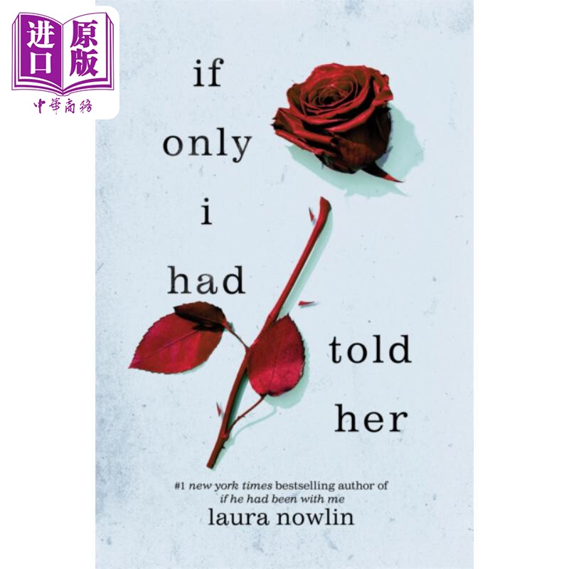 进口原版 *如果我曾对她说 纽约时报畅销书  If Only I Had Told Her 英文原版 Laura Nowlin 国际流行小说   Sourcebooks