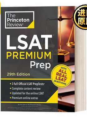 进口原版 英文原版 Princeton Review LSAT Premium Prep 29th Edition 普林斯顿复习 LSAT 高级备考，第 29 版 英文版 进口英