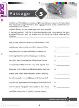 进口原版 *新加坡教辅 English Editing Sec 3 英语编辑指导 中学三年级   CPD