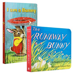 进口原版 我是一只兔子 I Am a Bunny 英文原版 The Runaway Bunny 廖彩杏书单 美国百本绘本儿童英文绘本 斯凯瑞金色纸板童书