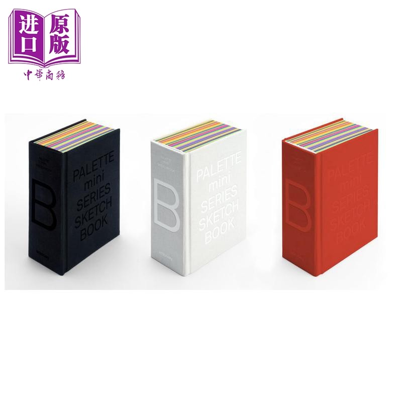 进口原版 *Palette Mini Series Sketchbook 进口艺术 调色板迷你系列：多彩内页灵感涂鸦本   Victionary