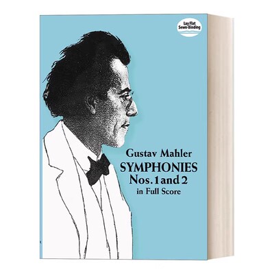 进口原版 Symphonies Nos. 1 and 2 in Full Score 英文版 马勒第一交响曲和第二交响曲全谱 英文原版 进口英语原版书籍