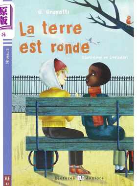 进口原版 *地球是圆的ELI Teen Readers French A2: La terre est ronde 含音频 法文原版 法语学习分级阅读读物REA   ELI Publish