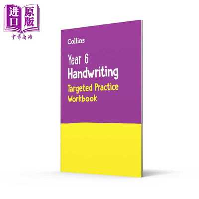 进口原版 *Collins Year 6 Handwriting Targeted Practice Workbook 柯林斯书写针对性练习册 六年级 英文原版 小   Harper Colli
