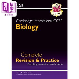 进口原版 CGP教辅 英国原版 生物学完整复习和实践 新剑桥国际 2023及以后 GCSE International Coordinatio GCS 考试Cambridge