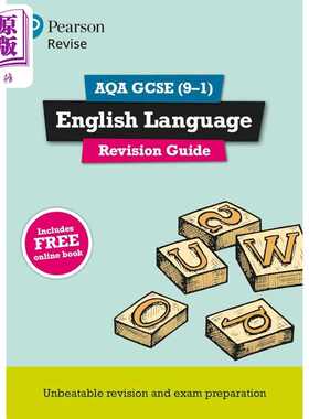进口原版 *Pearson Revise 培生AQA GCSE英语语言复习指南 AQA GCSE English Language Revision Guide 2025 and 20   Pearson