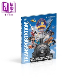 运输 进口原版 and 汽车火车轮船和飞机 Trains Transportation 你从未见过 英文原版 Cars Ships USA 百科全书