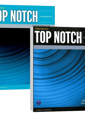 进口原版 培生欧美主流英语教材基础级学生书 练习册 英文原版 Top Notch 3E 高中大学成人经典教材 英语交际课程 托福留学 衔