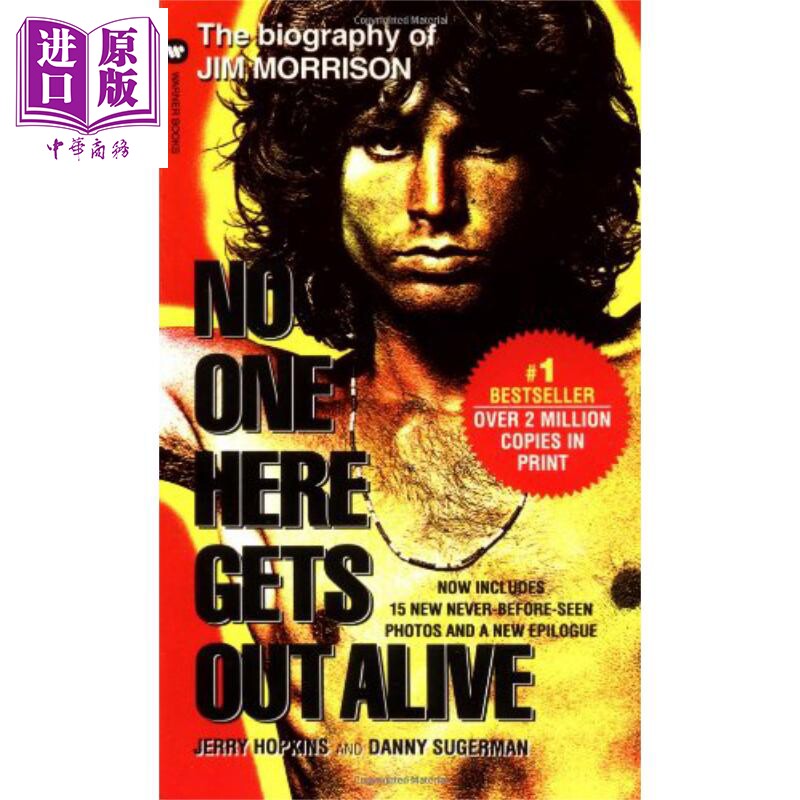 进口原版 *此地无人生还 吉姆·莫里森传 英文原版 No One Here Gets Out Alive Jerry Hopkins   Grand Central Publishing