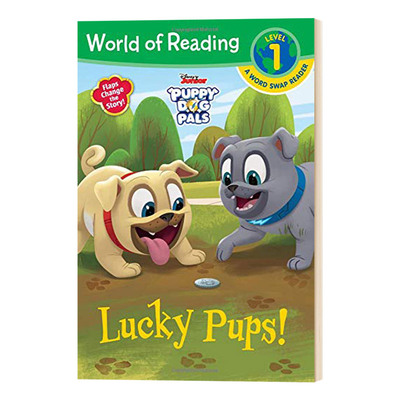 进口原版 幸运的小狗 World of Reading Puppy Dog Pals LＵＣky Pups 小狗的朋友 儿童读物 英文原版绘本 英文版   Disney