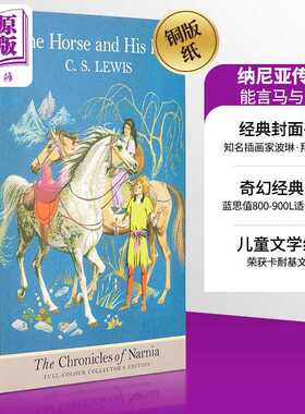 进口原版 *纳尼亚传奇 第3部 经典封面平装 能言马与男孩 Pauline Baynes插图 The Chronicles of Narnia 3 英文原   Harper Colli