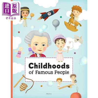 进口原版 *名人童年集 Childhoods of Famous People 英文原版 儿童绘本故事书 图画传记 精装精品绘本 进口儿童读   Albatros Med