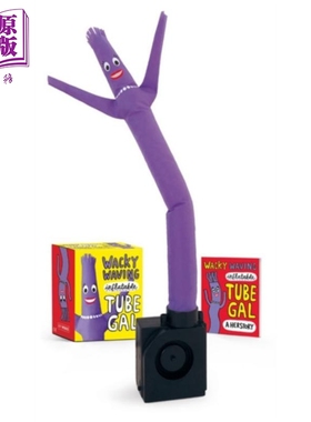 进口原版 *扭扭怪 紫色 英文原版 Wacky Waving Inflatable Tube Gal  Rp Minis Sam Stall   Running Press