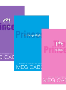 进口原版 公主日记 1-3册套装 英文版原版小说 The Princess Diaries 安妮海瑟薇主演 电影原著小说 Meg Cabot 梅格凯博特 进口