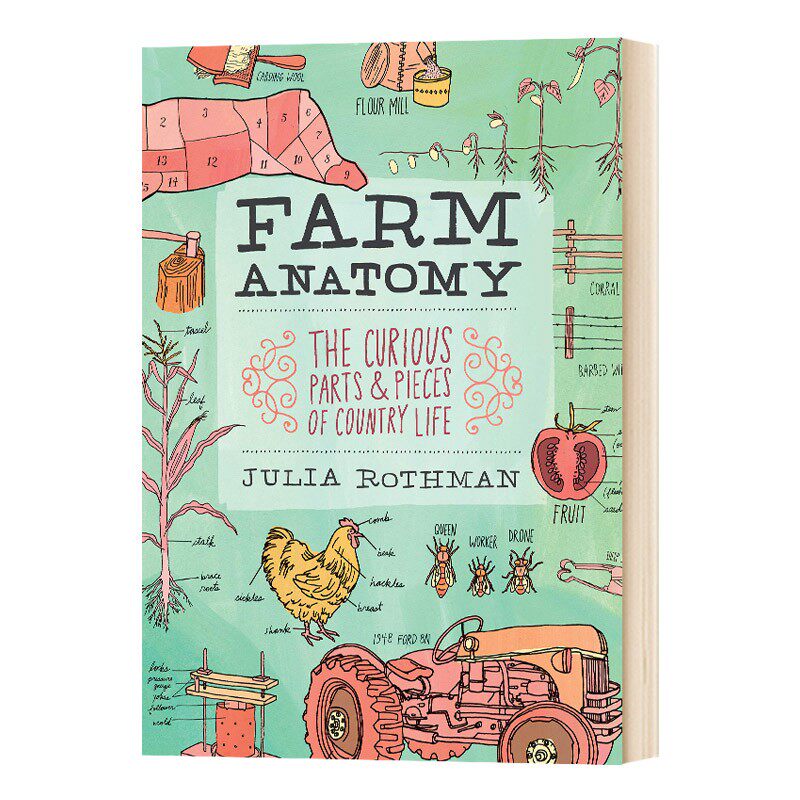 进口原版 瑞雅进口 Farm Anatomy 农场解剖学 插画科普 英文原版 英文版 科普读物   Storey