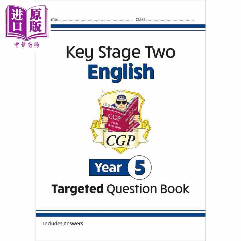 进口原版 *英国原版CGP教辅 New KS2 English Targeted Question Book - Year 5KS2 英语有针对性的问题书 - 5 年级   CGP