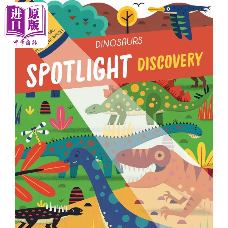进口原版 *聚光灯探索恐龙 Spotlight Discovery Dinosaurs 英文原版 儿童动物绘本 活动与玩具书 精装进口儿童读物   Simon & Sch