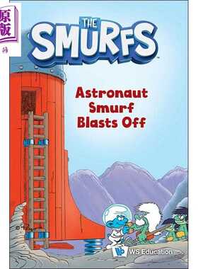 进口原版 *蓝色小精灵之宇航员蓝色小精灵发射升空 Astronaut Smurf Blasts Off 英文原版 儿童绘本 全彩插图卡通动   Watkins Pub