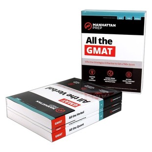 英文版 GMAT 美国研究生管理科学入学考试 全攻略3本套 Review曼哈顿 the Content 进口英语原版 进口原版 含6套线上练习题 All