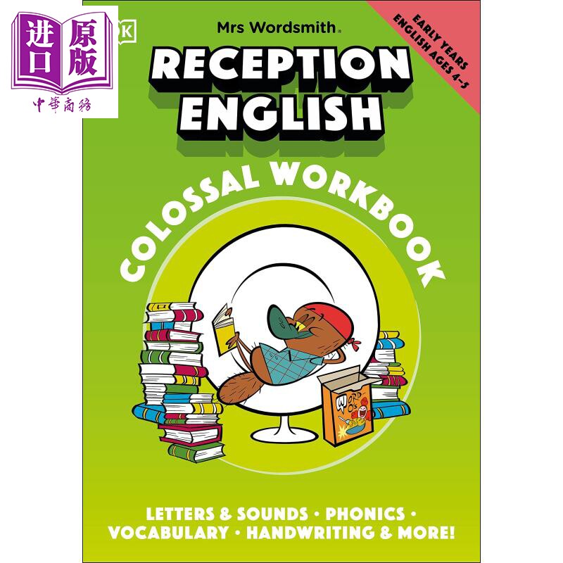 进口原版 *DK: Mrs Wordsmith Reception English Colossal Workbook 沃德史密斯夫人英语练习册（4-5岁）英文原版   DK Publishin