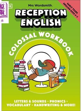 进口原版 *DK: Mrs Wordsmith Reception English Colossal Workbook 沃德史密斯夫人英语练习册（4-5岁）英文原版   DK Publishin