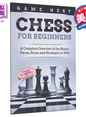 进口原版 *国际象棋初学者指南 棋盘 棋子 规则和取胜策略的完整概述 英文原版 Chess for Beginners Game Nest 生   Drip Digital