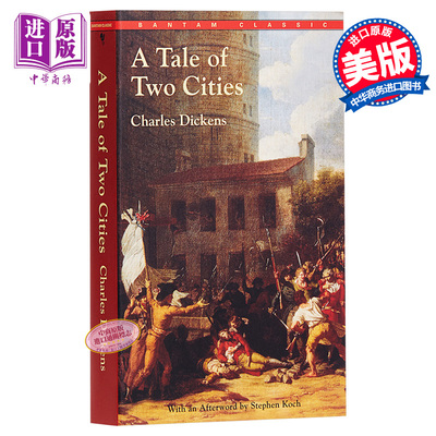 进口原版 *双城记英文原版小说 英文版 A Tale of Two Cities英文原版书  查尔斯 狄更斯 世界经典名著   Bantam Classics