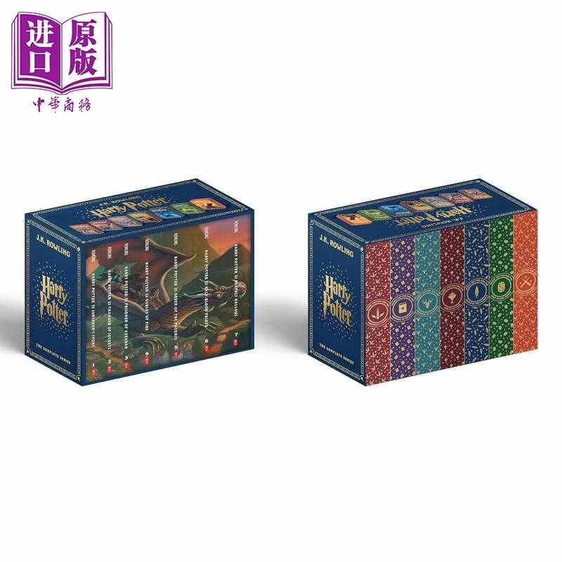 进口原版 *哈利 波特平装1-7套装 豪华刷边版 Harry Potter Paperback Box Set Books 1-7 英文原版 Mary GrandPre   SCHOLASTIC U
