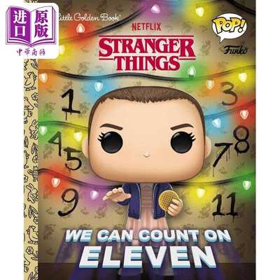 进口原版 *小金书 大眼仔系列 怪奇物语2Little Golden Book Funko Pop Stranger Things We Can Count on Eleven    Golden Books