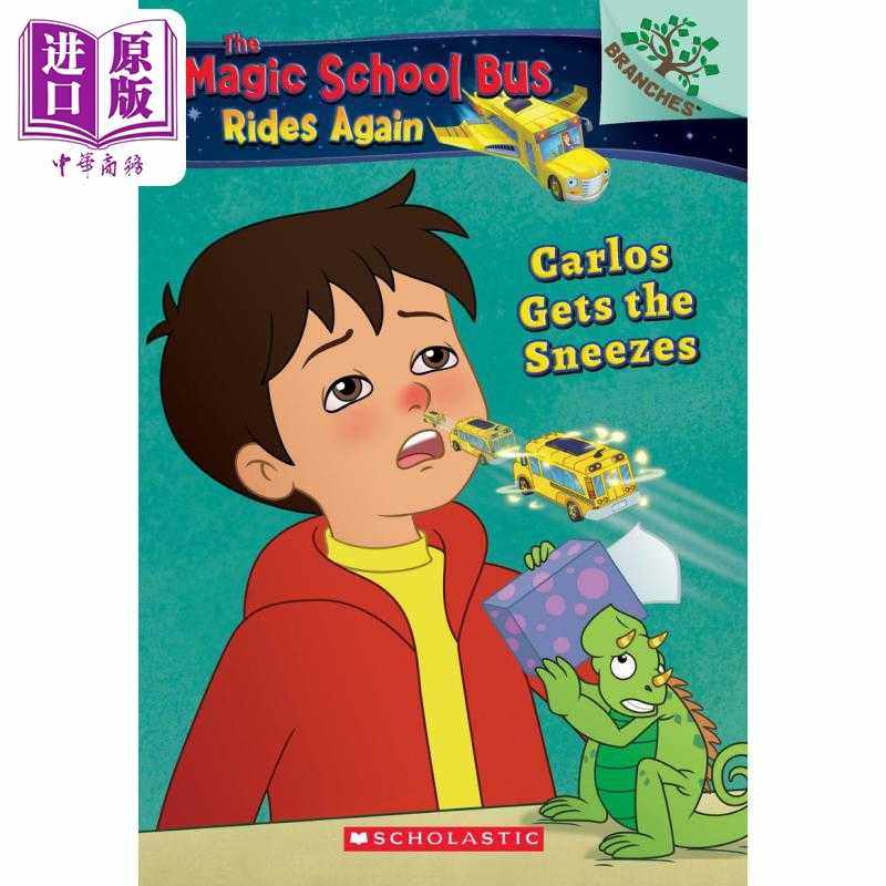 进口原版 *The Magic School Bus Rides Again 3 校车再出发3 学乐大树英文原版小初文学章节书Carlos Gets The   SCHOLASTIC US