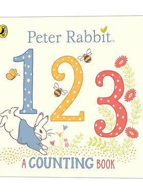 进口原版 英文原版 Peter Rabbit 123 彼得兔123数字书 纸板书 英文版 Beatrix Potter 进口英语原版书籍   Warne
