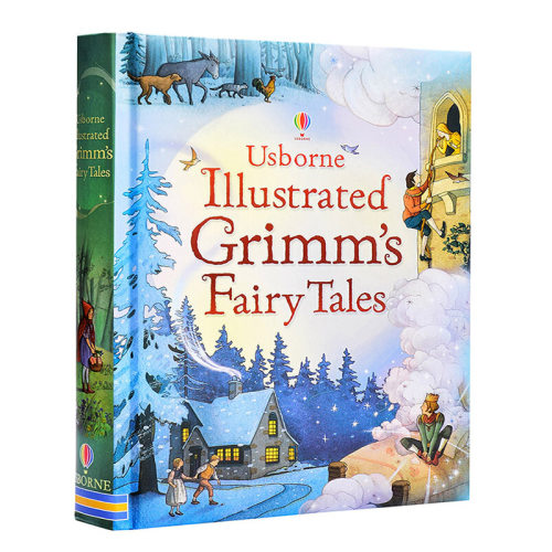 进口原版 *格林童话 15个故事合集 英文版小初文学Usborne Illustrated Grimms Fairy Tales 精装经典童话故事 儿童   Usborne Pub