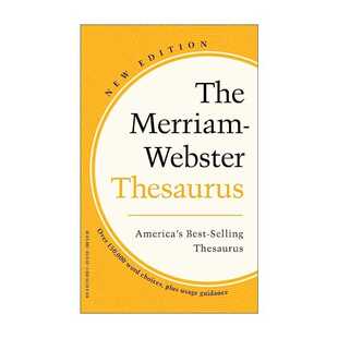进口原版 英文原版 The Merriam-Webster Thesaurus 2023 韦小黄 韦氏同义反义词典 英文版 进口英语原版书籍   Merriam