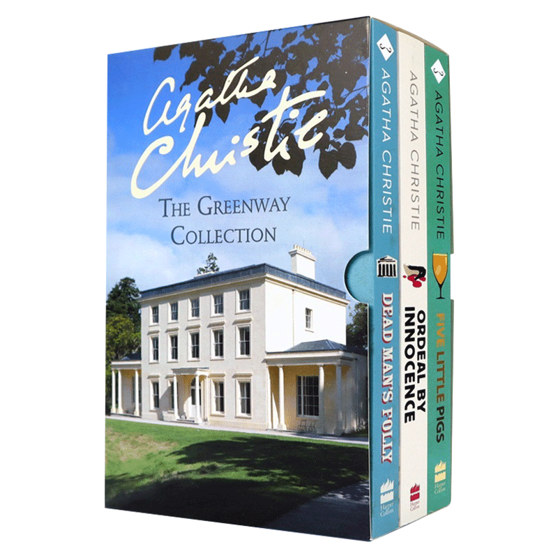 进口原版 阿加莎作品三册盒装 英文原版小说 Agatha Christie's Greenway Collection 古宅迷踪 啤酒谋杀案 无妄之灾 进口英语