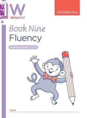 进口原版 *英国S&S教辅WriteWell 9: Fluency 书写训练 9: 流畅性 8-9岁 英文原版 英语单词书写练习   Schofield and Sims
