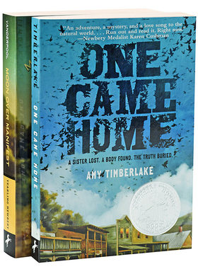 进口原版 *纽伯瑞 爱与成长系列2册 英文原版 One Came Home寻找阿加莎 Moon over Manifest阿比琳的夏天 青春文学    Random Hous