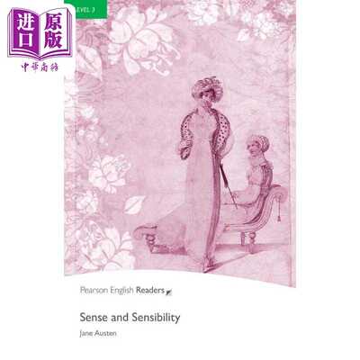 进口原版 *Pearson English readers理智与情感Sense and Sensibility培生英语分级读物3级 初中-高中 蓝思值630L中   Pearson Edu