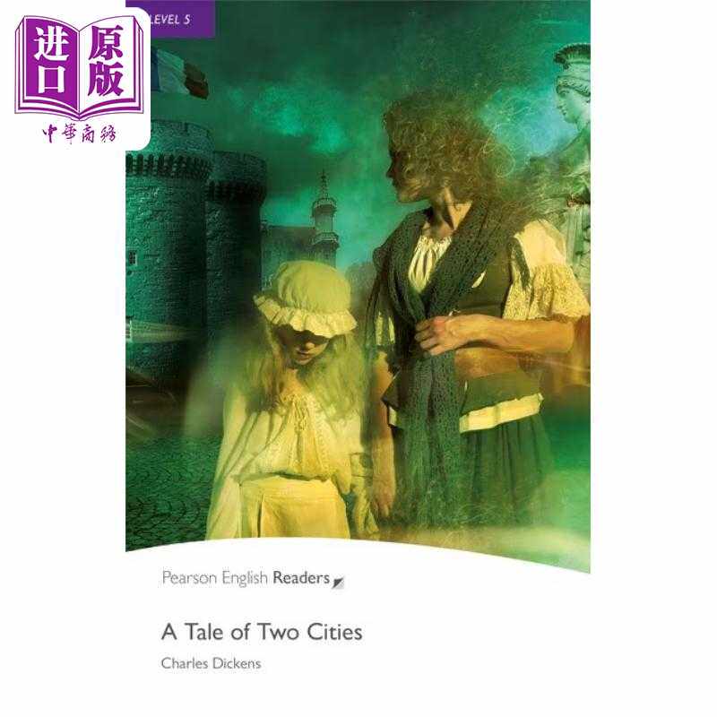 进口原版 *Pearson English readers双城记A Tale of Two Cities培生英语分级读物5级 高中 蓝思值710L中心词2300    Pearson EdＵ