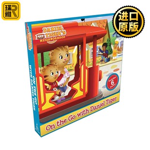 进口原版 英文原版 On the Go with Daniel Tiger Boxed Set On the Go with Daniel Tiger 小老虎丹尼尔 6册盒装 准备阅读系列