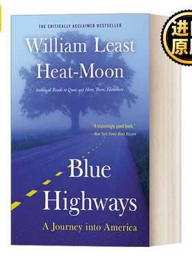 进口原版 英文原版 Blue Highways 蓝色公路 深入美国游记 英文版 William Least Heat Moon 进口英语原版书籍   Back