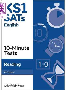 进口原版 *英国S&S教辅KS1 SATs Reading 10-Minute Tests KS1 SAT 阅读 10 分钟测试（6-7岁）附答案  英文原版   Schofield and