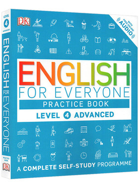 进口原版 DK人人学英语4 练习册 英文原版 English for Everyone Practice Book Level 4 Advanced 英语高级自学书籍 englishfo