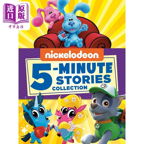 进口原版 *Nickelodeon 5-Minute Stories 尼克频道5分钟故事 英文原版 儿童绘本 卡通动画 Hollis James 3-7岁   Random House US