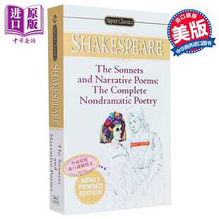 进口原版 Shakesp Poems 非戏剧性诗歌 套诗与叙事诗 英文原版 Sonnets 莎士比亚 and Narrative The Signet 完整