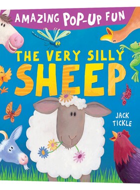 进口原版 笨笨的绵羊 英文原版 The Very Silly Sheep Peek a boo Pop-ups 英文版幼儿英语启蒙图画书 动物主题 精装立体纸板书