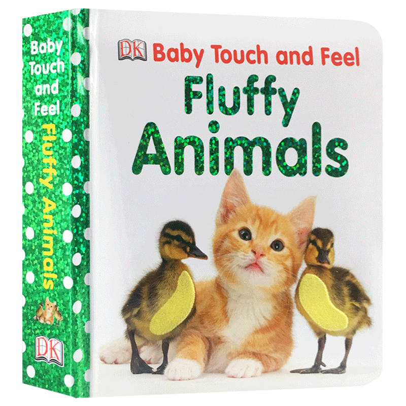 进口原版 DK毛茸茸的动物 Baby ToＵＣh and Feel Fluffy Animals 英文原版绘本 英文版儿童英语启蒙纸板书 触摸书 进口原版亲子