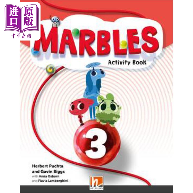 进口原版 *黑布林少儿英语课程 3级别 活动手册含在线资源A1/A1 剑桥YLE考试适用Marbles Activity Book 3  app  e-   HELBLING Pu